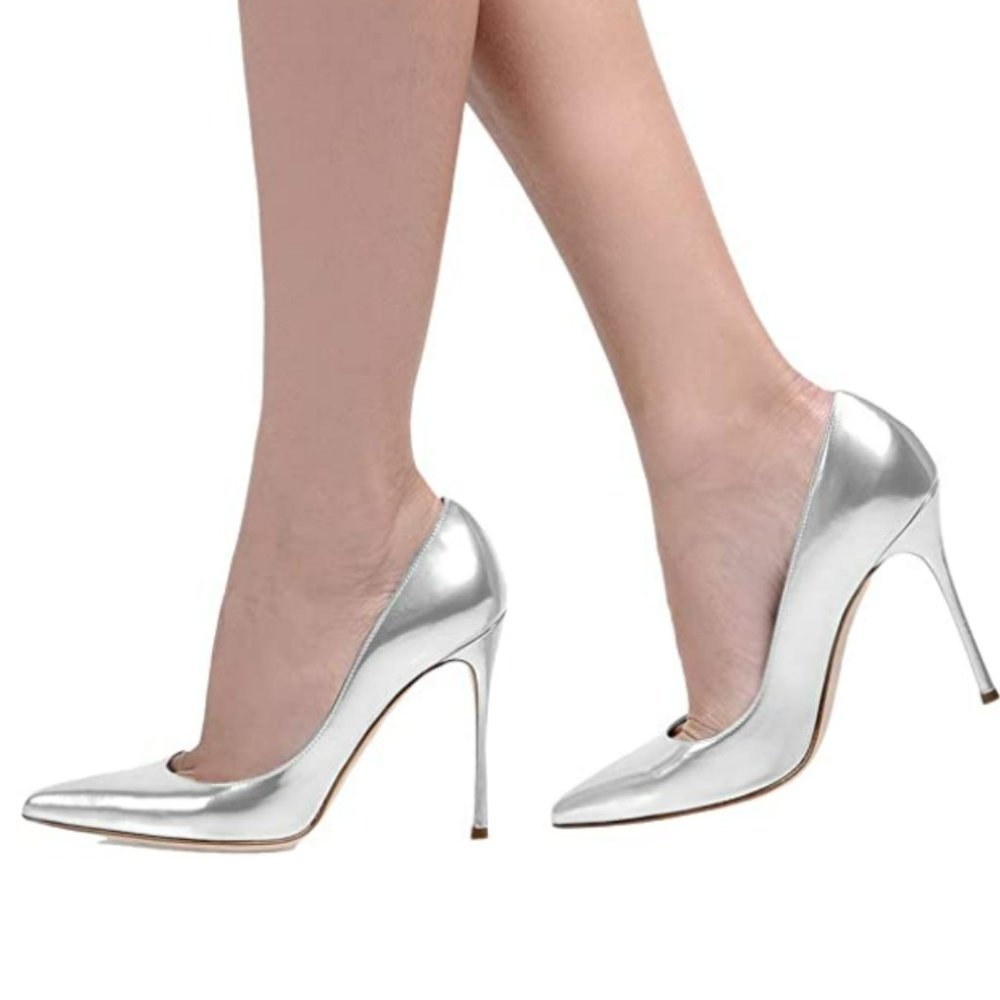 FSJ Formal Pointed Toe Pumps High Heel Stilettos